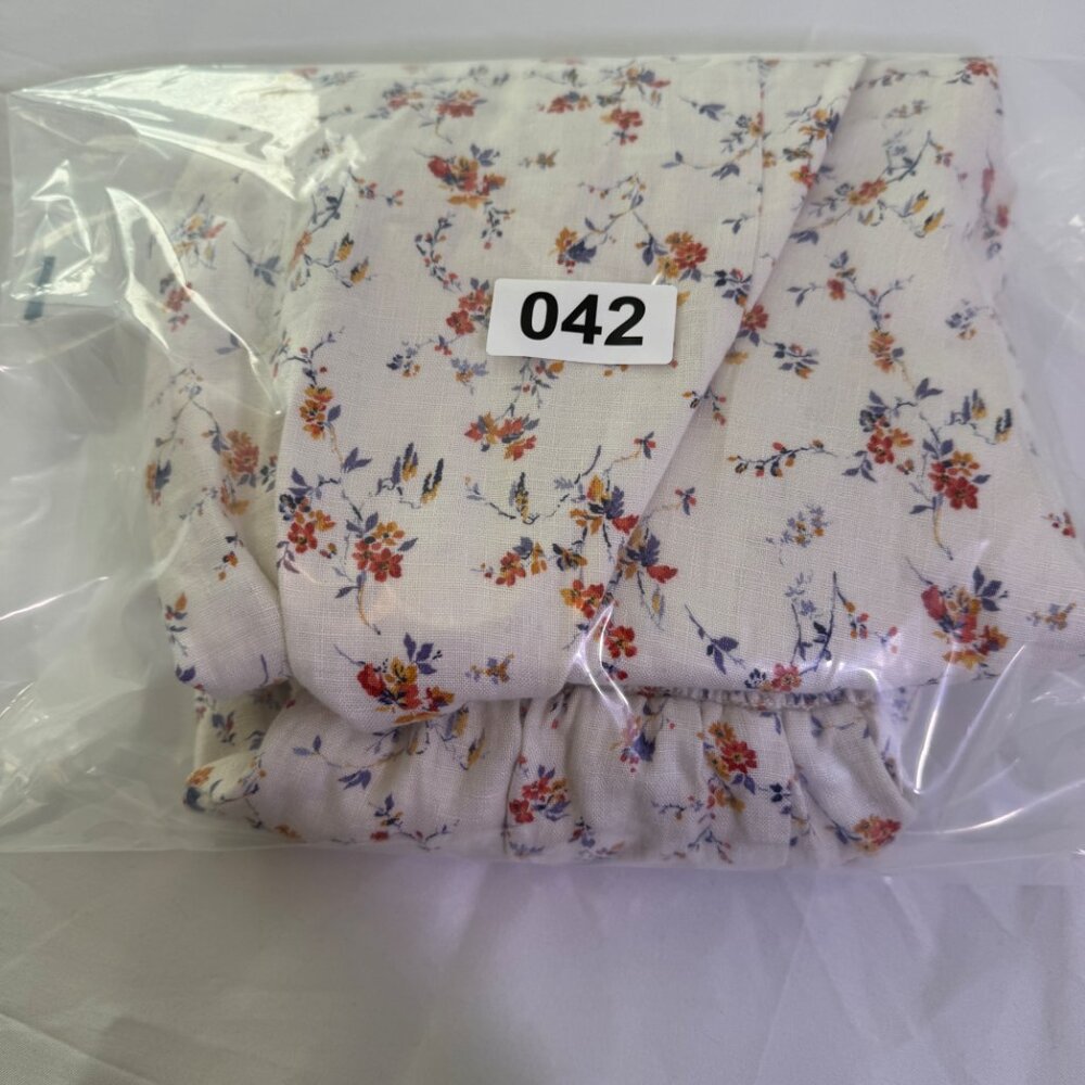 Reformation Hyland Linen Midi Dress Floral Smocked Puff Cottagecore Size M - Picture 12 of 12